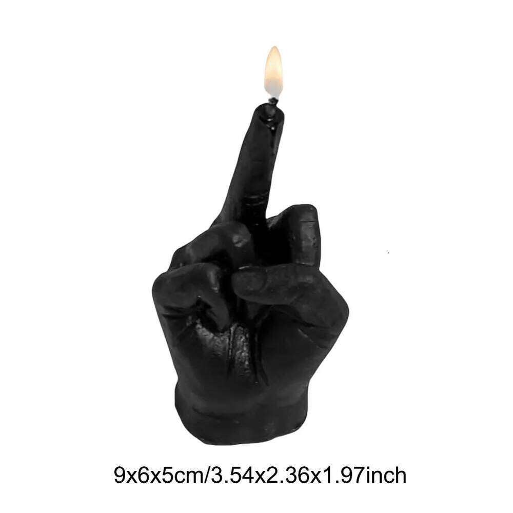 Middle Finger Creative Scented Candle Hand Gesture Candles for Aromatherapy Home Decoration Ornaments W260304