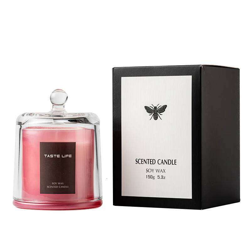 Scented Flowers Scent Lavender Rose Aromatic Candles Jars Soy Wax Fragrance Candle Wedding Birthday Gift Home Decoration W260304