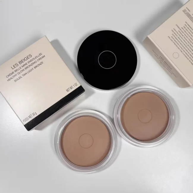 Face Bronzers 30g LES BEIGES HEALTHY GLOW BRONZING CREAM SOLEIL TAN LIGHT BRONZE Soleil Tan Medium Bronze 3 Colors Face Contouring Cosmetics