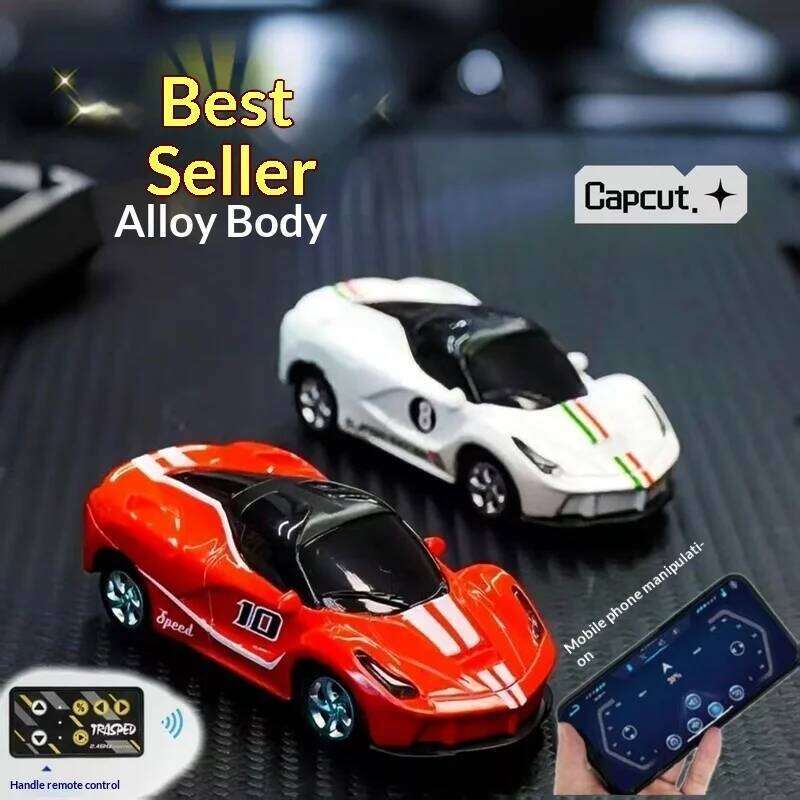 New Arrival 1:64 Scale Mini Alloy Bluetooth Remote Controlled 488 Sports Car M4 Racing High Speed For Boys Gift Cool Toy Z260303