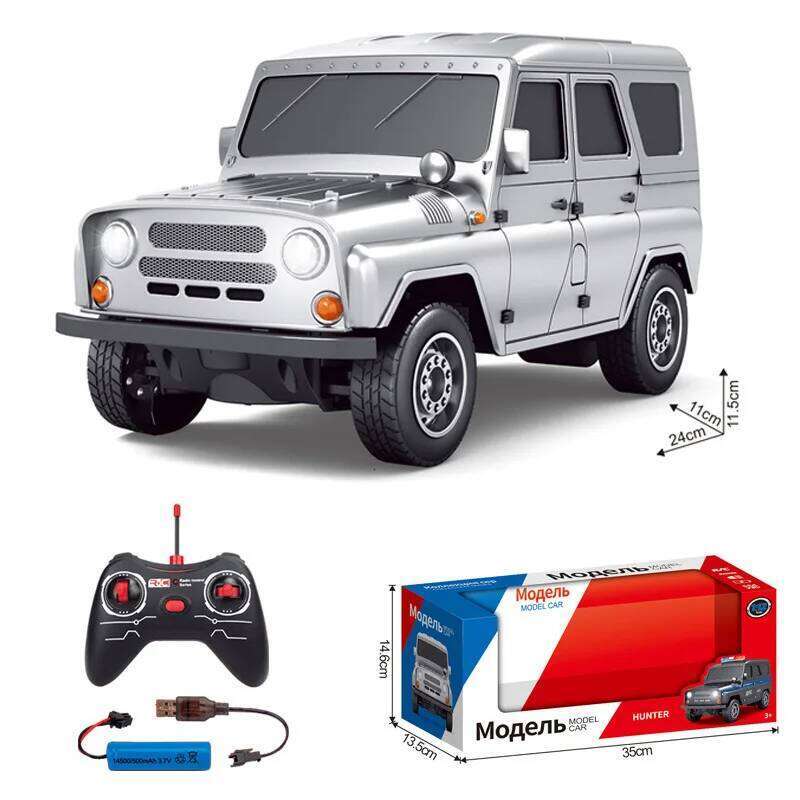 2024 New 1:12 Metal Silver Remote Control Lada Pickup Car Model Parent Child Communication Children'S Toy Wholesale Z260303