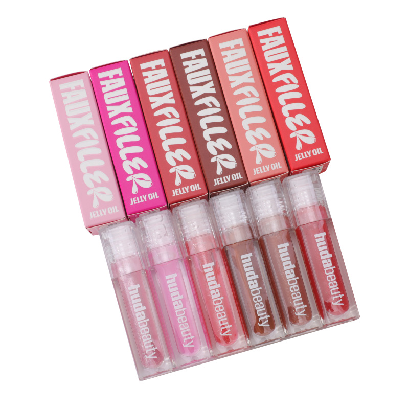hudabeauty FAUX FILLER EXTRA SHINE Shine Filler LIP GLOSS Liquid Eyeliner Makeup Lip Oil Moisturizing Temperature Liquid Lipstick Lifter Gloss Hydrati