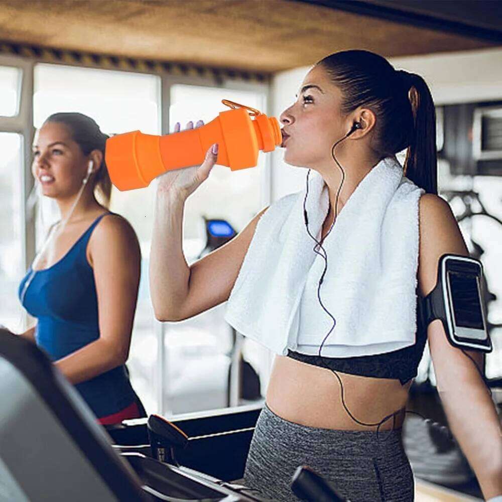 Outdoor Bottles 650ml Cup, Portable Water Bottle Travel Foldable Sport Accessories for Cycling Running S260303