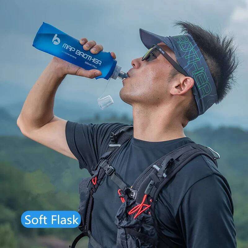 MAP BROTHER S001 S002 250ml 500ml Soft Flask Folding Collapsible Water Bottle TPU Free For Running Hydration Pack Waist Bag Vest S260303