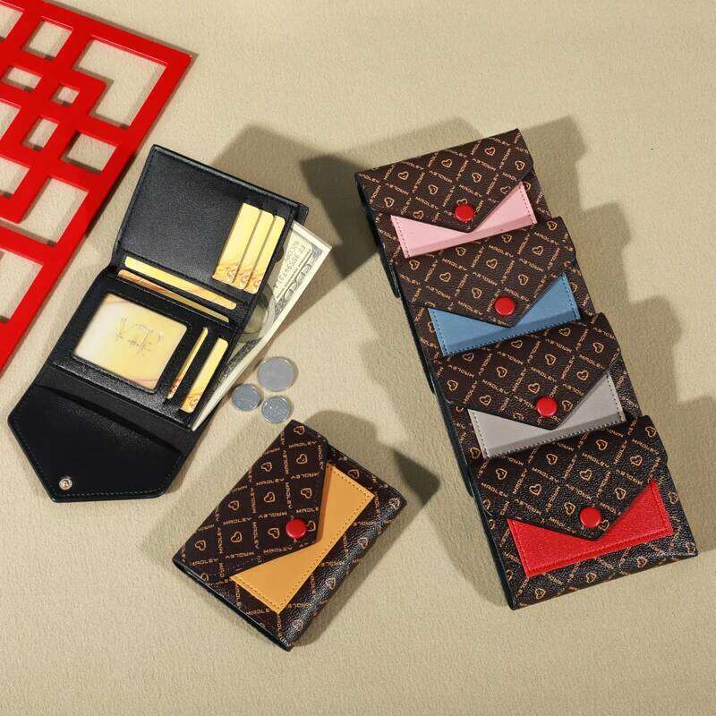 Trifold Clutch Coin Purse, Minimalist Credit Card Holder, Women's Casual Retro Classic Wallet C260304