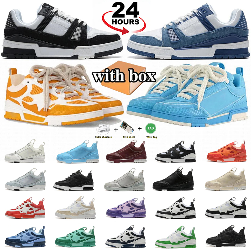 Skate Original packaging box designer skate sneakers mens trainers sneaker casual runner shoe outdoor ly leather flower skates shoes women fashion men shoes