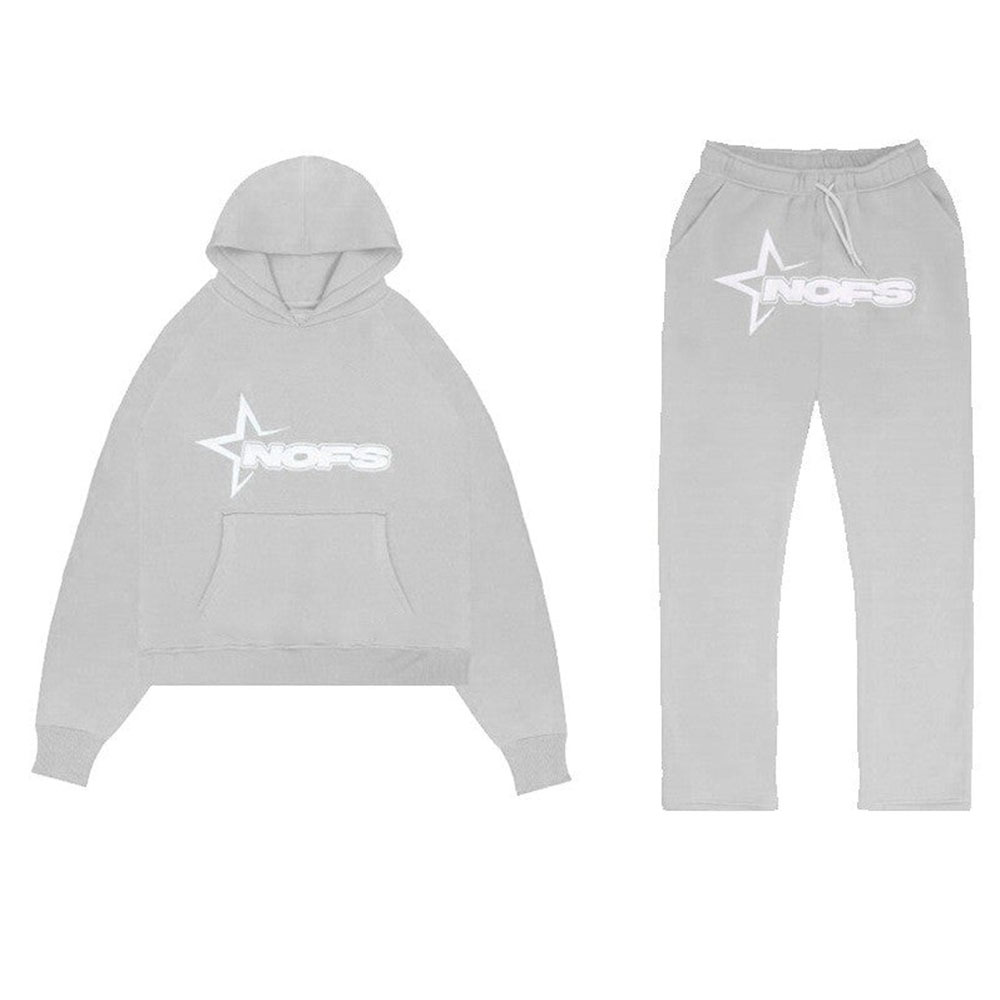 Loose Hip Hop Skateboarding Nofs Hoodie Unisex Fall/Winter Trend Street Sweatshirt Set American Classic Hoodie 240912