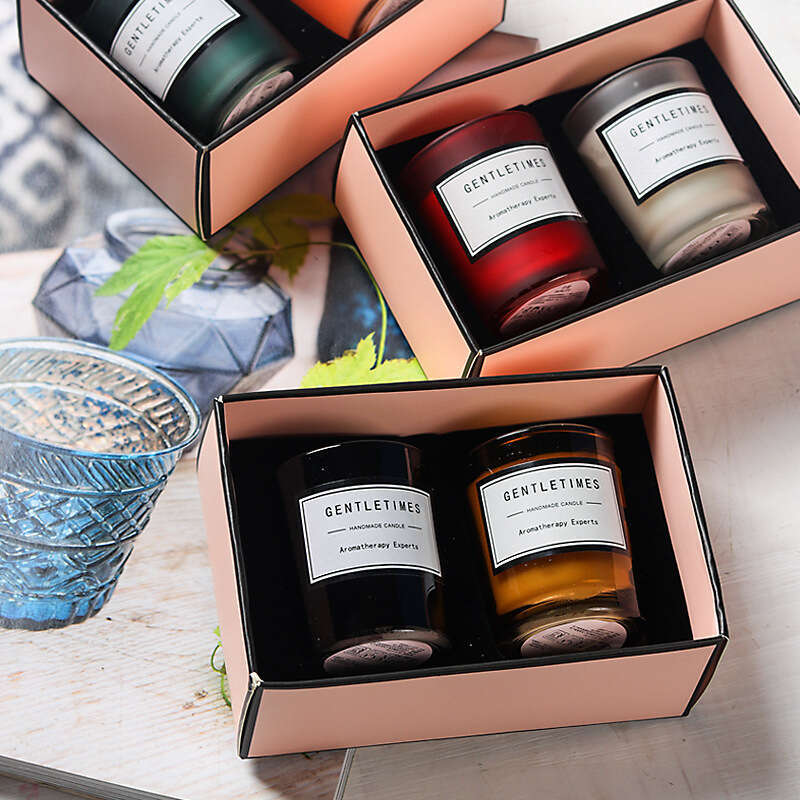 In Stock Wholesale European Romantic Soy Lamp Creative Valentine's Day Gift Box Fragrance Aromatherapy Candle Set W260304