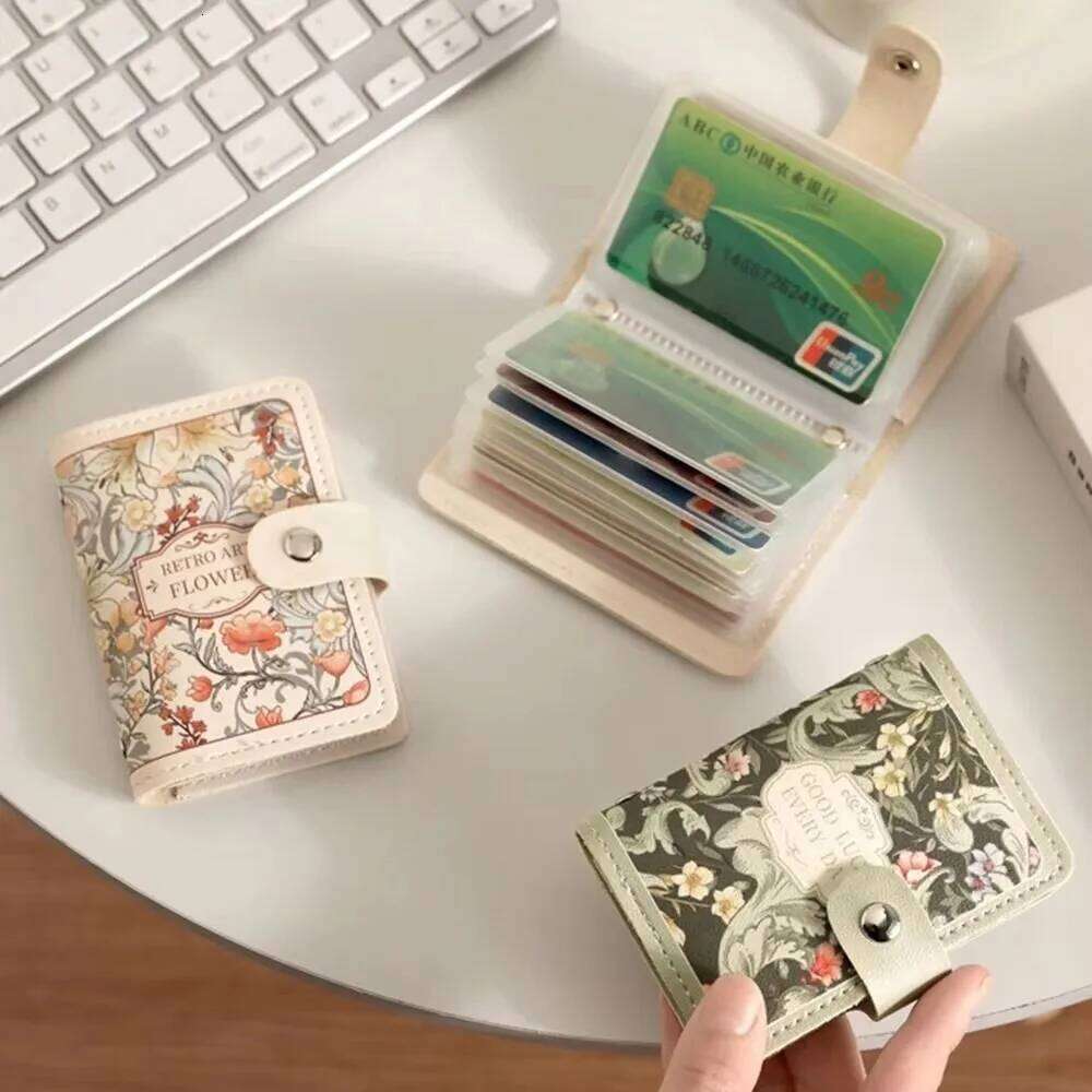 Portable 20/30 Pockets Wallets PU Leather Large Capacity Money Bag Waterproof Lightweight Credit Card Holder Women C260304