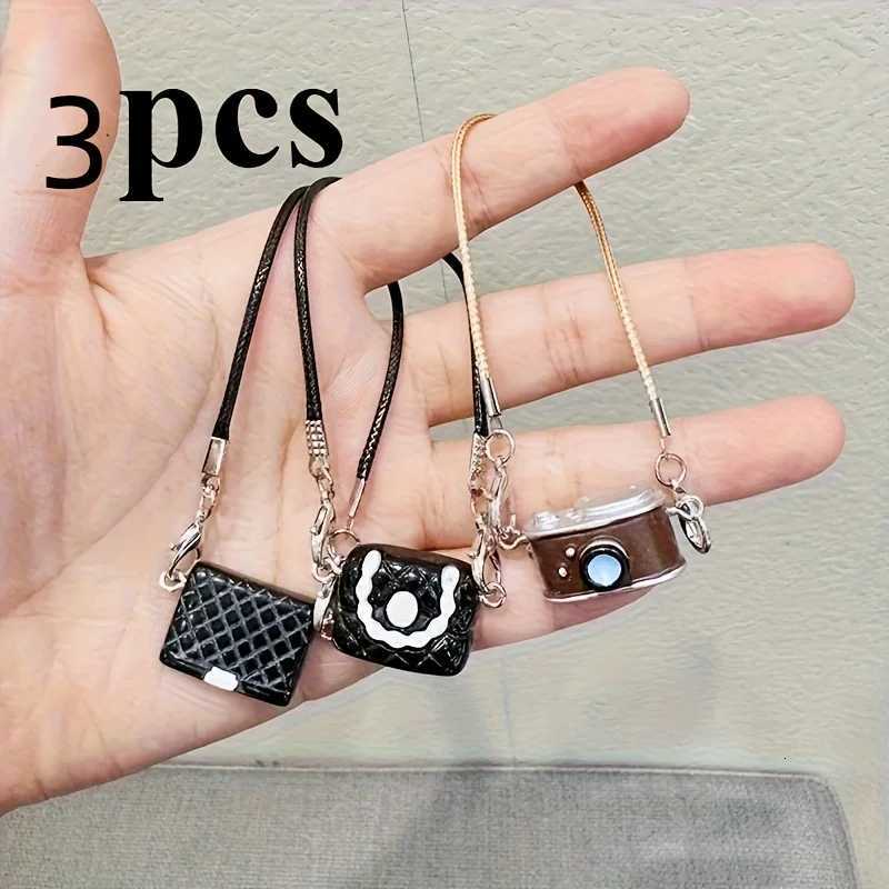 1/3/5pcs Handmade Resin Doll Bag Set - Camellia, Quilted & Camera Style Mini Bags for Labubu DIY Accessories GiftsT260304