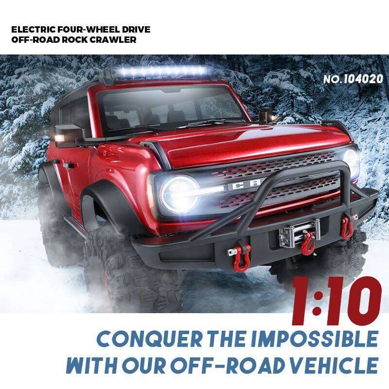 WLtoys 104020 1/10 Professional RC Car Off Road 4x4 2.4G 4WD Remote Control Climbing Cars 45mins Upgrade Version Adult Kids Toy Z260303