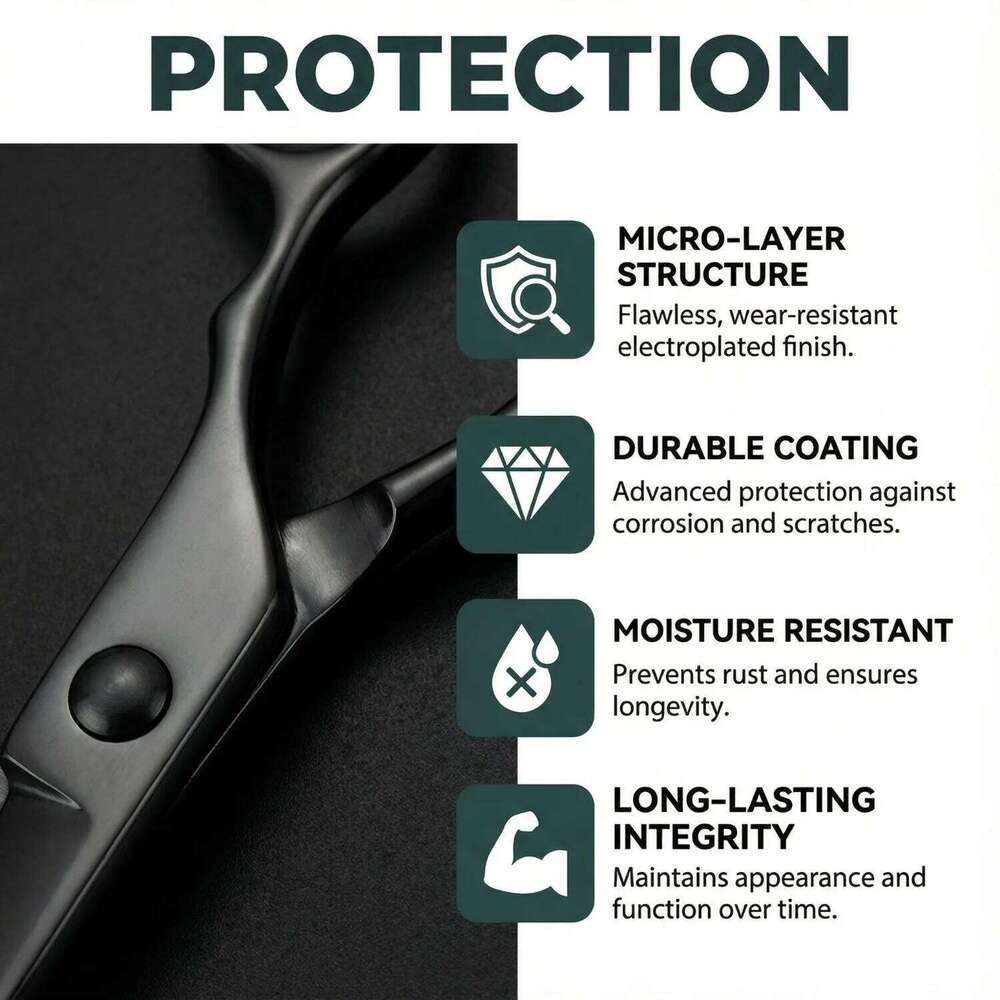 FnLune 6.0'' Professional Barber Scissors Stainless Steel Hair Cutting Shears for Salon Hairdressers H260303