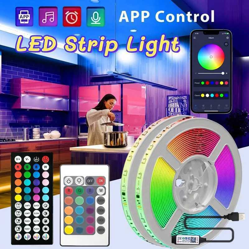 5V USB Powered 5050 LED Strip Phone APP Control 1-30 Meter RGB Flexible Light Strip for Home Party Bedroom Ambient Lighting H260304