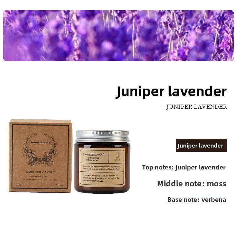 Tea Candle Bedroom Romantic Souvenir Indoor Soy Wax Scented Glass Cup Essential Oil W260304