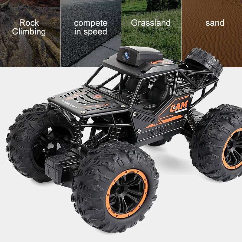 Rc Car With HD Camera FPV WIFI Machine On Remote Control Stunt 1:18 2.4G SUV Radiocontrol Climbing Toys For Kids on a Sign Z260303