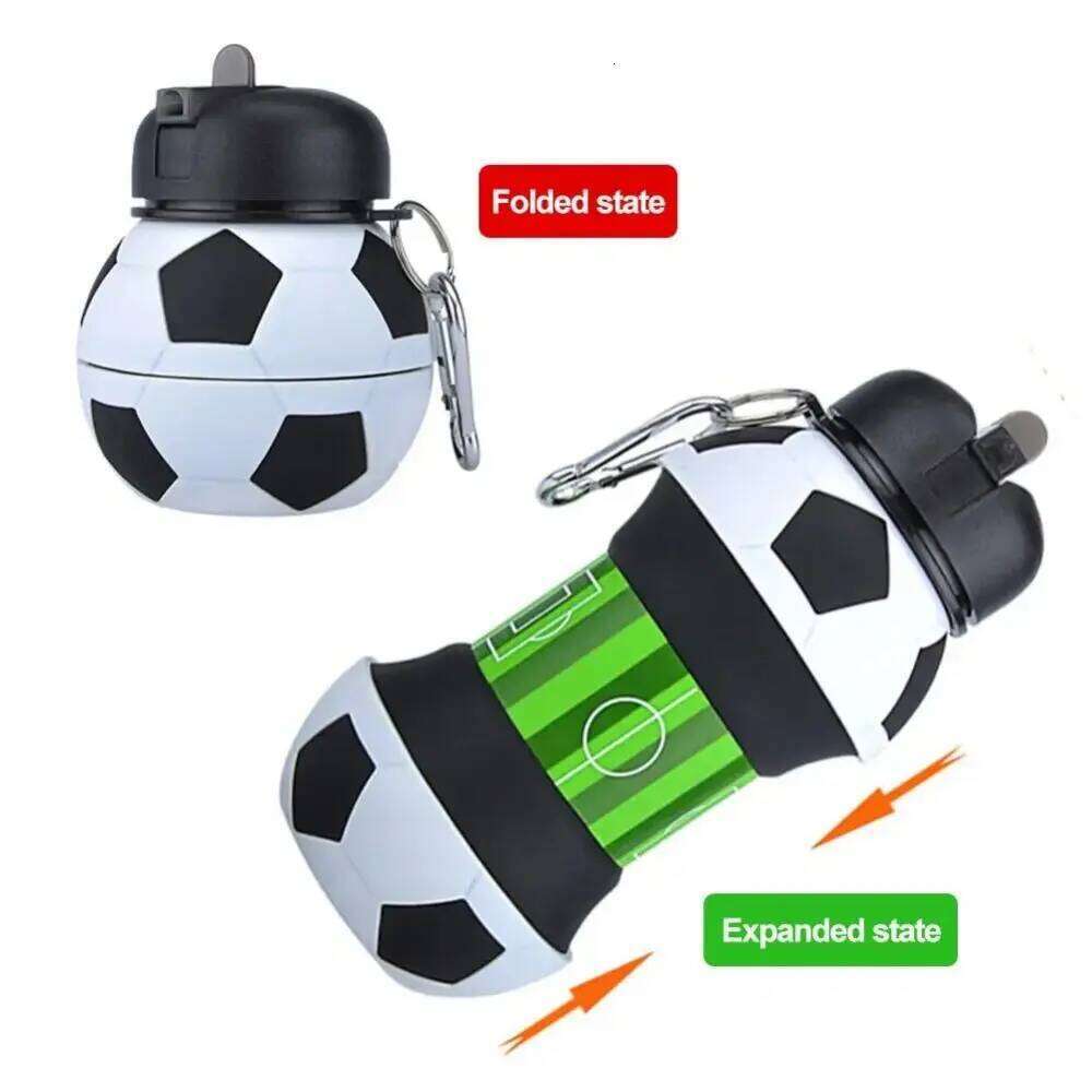 Fold Cups Mug Outdoor Sports Basketball Football Baseball Tennis Golf School Leakproof Portable Kids Water Bottle S260303