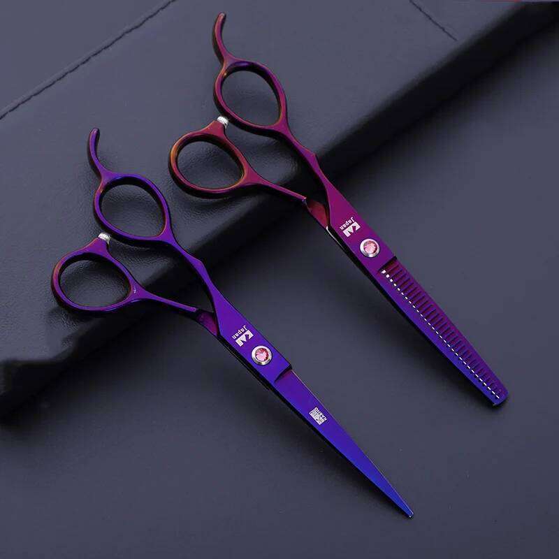 Sharp Left Handed Scissors Precise Beautiful Thinning Shears Hair Clipper Professional Razor Blades Salon Styling Tools H260303