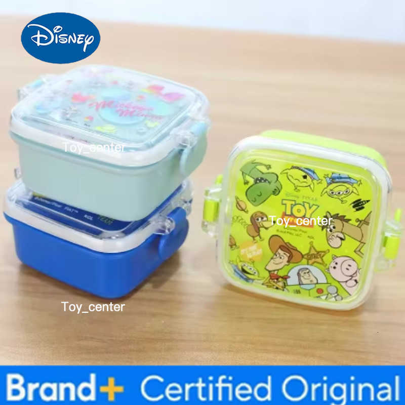 Disney Princess Mini Bento Box Cartoon Mickey Minnie Outdoor Picnic Fruit Snack Box Single Layer Storage Student Portable Gift H260304