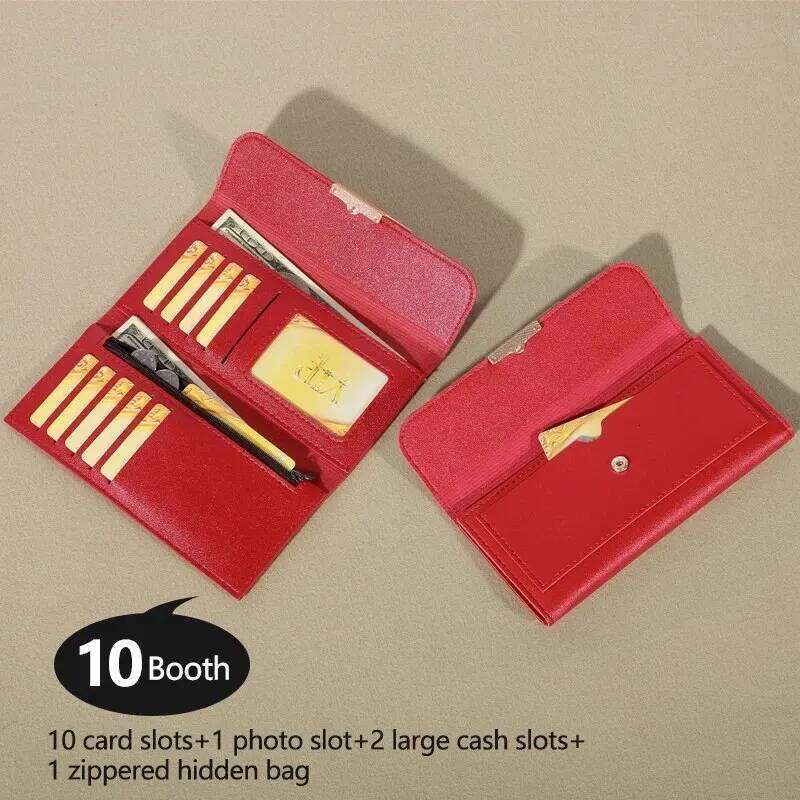 2024 New Women's Metal Long Folding Personalized Student Cute Mini Fashion Handheld Zero Wallet C260304