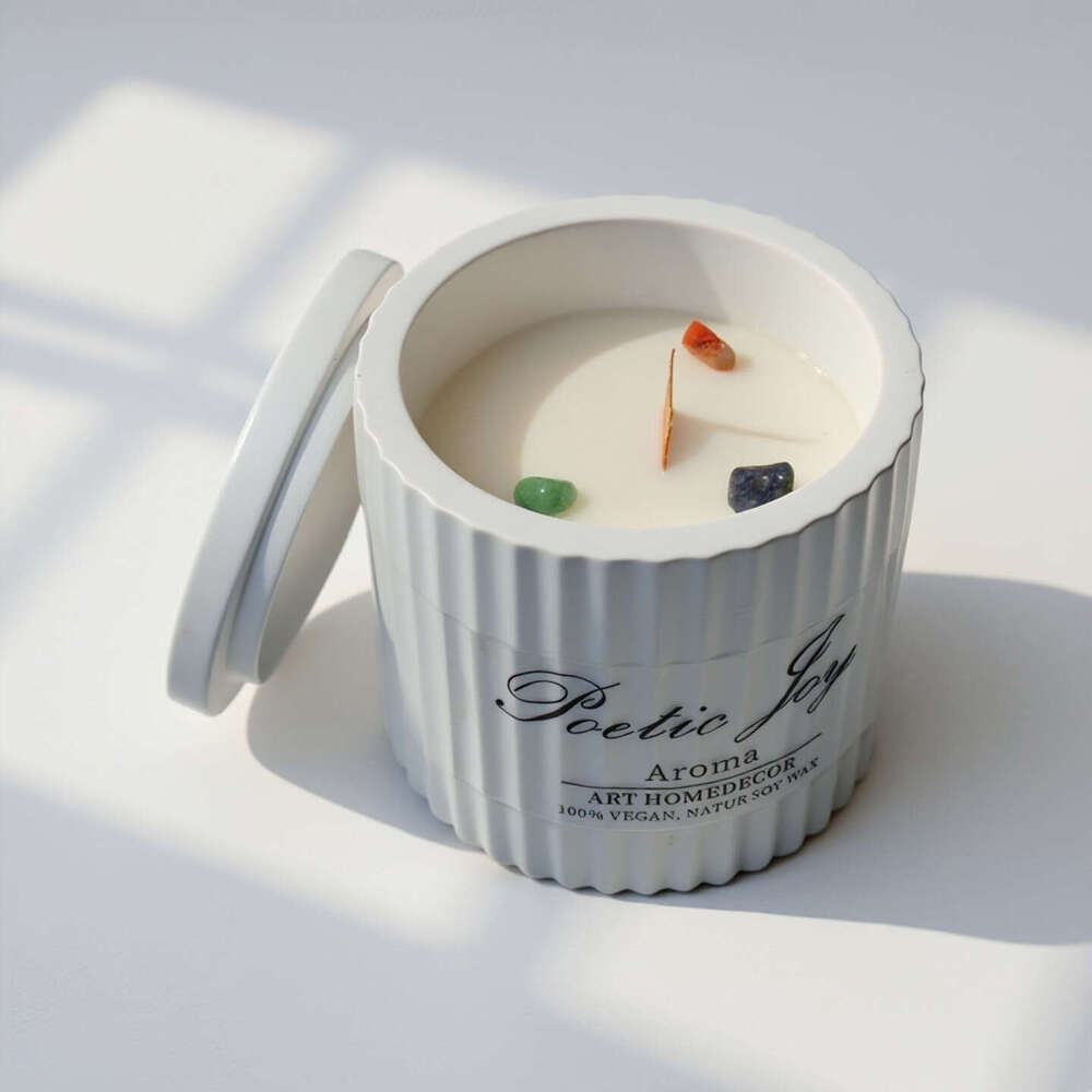 Cross-Border Amazon Fragrance Small Peony Flower Soy Candle Aromatherapy Gift Holiday Souvenir Ornament W260304