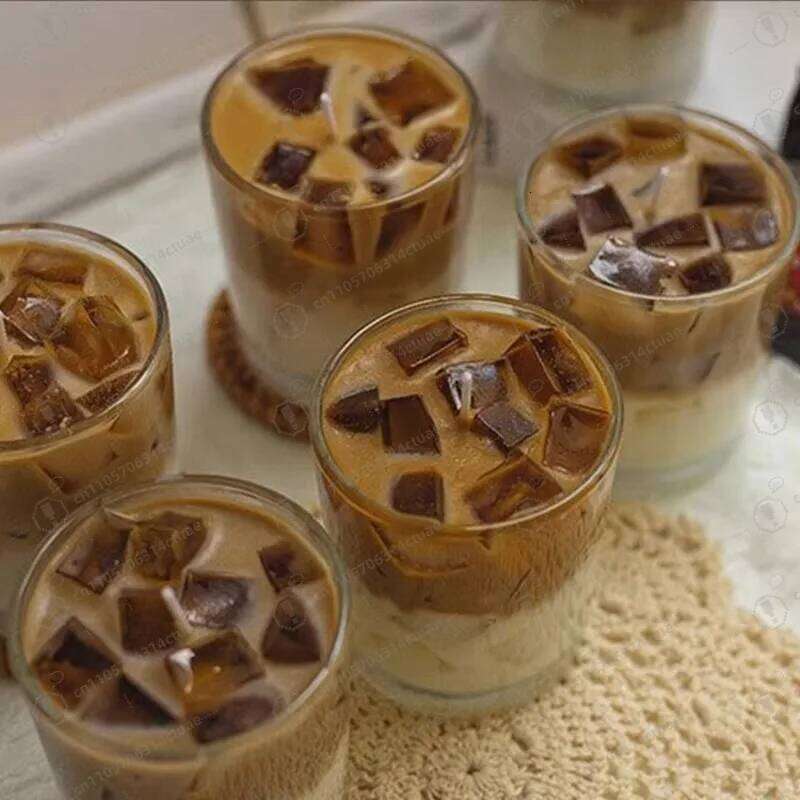 Original Iced Latte Scented - Smoke-Free Soy Wax Creative Aromatherapy Candle for Home Relaxation W260304