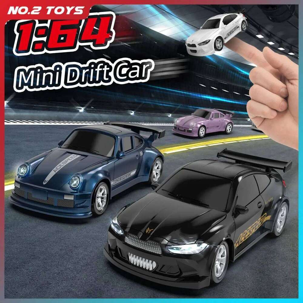 1/64 Mini RC Drift 2.4G 4CH High Speed Remote Controlled Racing Cars Kids Desktop Supercar Radio Control Sport Car Boys Toy Z260303