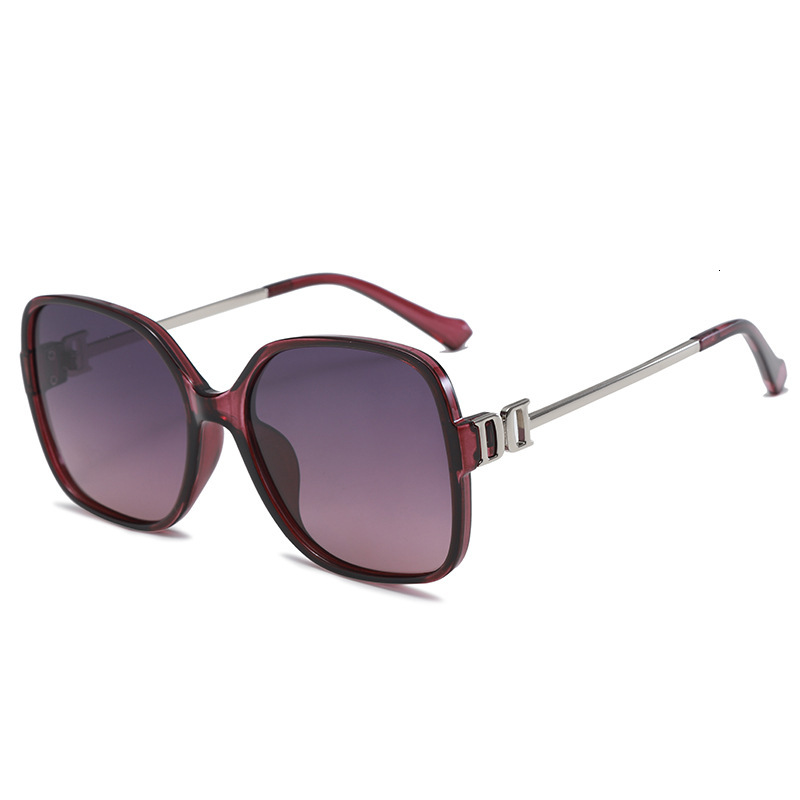 2026 New Trendy Square Frame Sunglasses, Internet Celebrity Sunglasses Women, High-End, Face-Slimming, Polarized for Driving, Men's Style