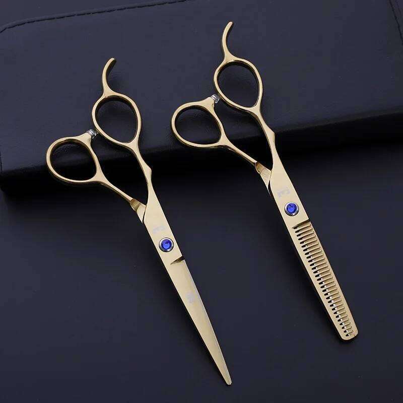 Sharp Left Handed Scissors Precise Beautiful Thinning Shears Hair Clipper Professional Razor Blades Salon Styling Tools H260303