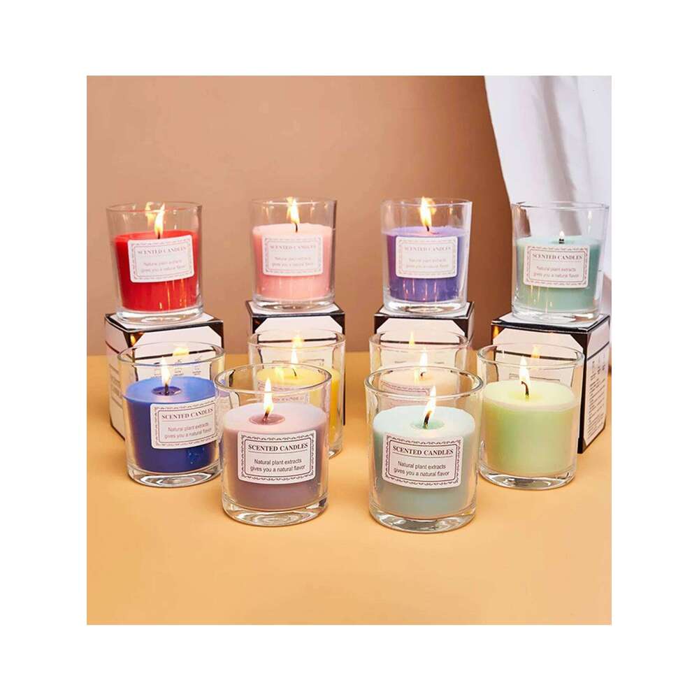 Scented candles for sleep, long-lasting fragrance in the bedroom, niche, high-end, romantic and creative colorful decorative ite W260304