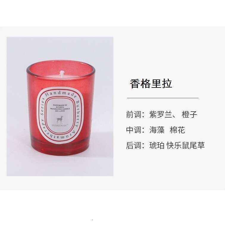 INS Amazon Romantic Gift Glass Cup 65g Soy Wax Aromatherapy Candle Plant Handmade W260304