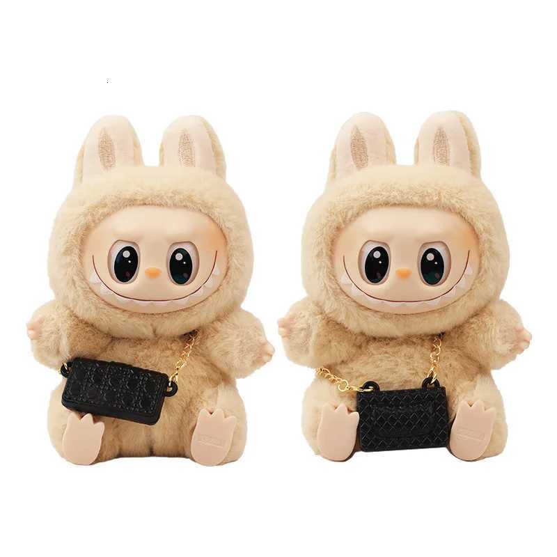 17cm Labubu Black Tweed Dress & Bow Set, Fashion Little Fragrant Doll Outfit for V1 V2 V3 AccessoriesT260304