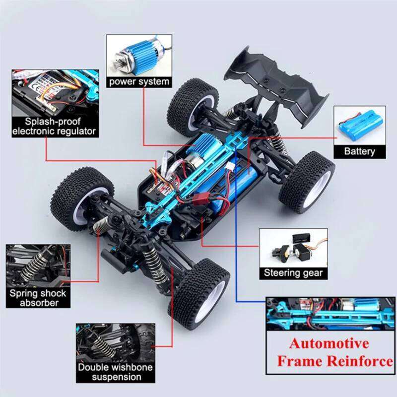 parkten RC Cars 2.4G 50 KM/H High Speed Racing With LED 4WD Drift Remote Control Off-Road 4x4 Truck Toys for Adults And Kids Z260303