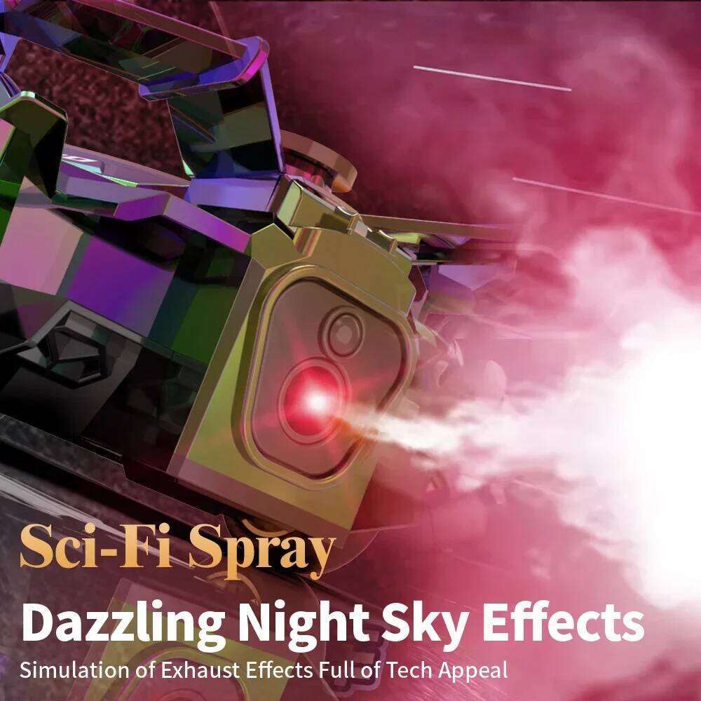 2.4G RC Racing Dazzing Lights Spray Drift Car Model Kids Toys 4-wheel Drive Remote Control High Speed Vehicle Boy Birthday Gift Z260303