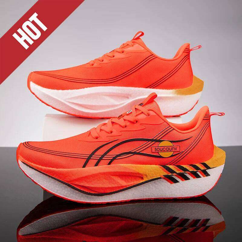 Running Shoes Carbon Board Marathon Men Sports Tenis Breathable Lightweight Women's Comfortable Athletic Nonskid Casual Sneakers 26Y0304