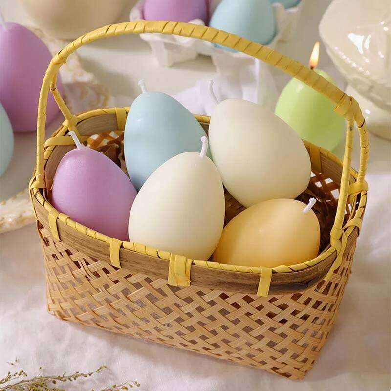 Egg Scented Gift Set Home Supplies Living Room Bedroom Soy Wax Candle Centerpiece Easter Party W260304
