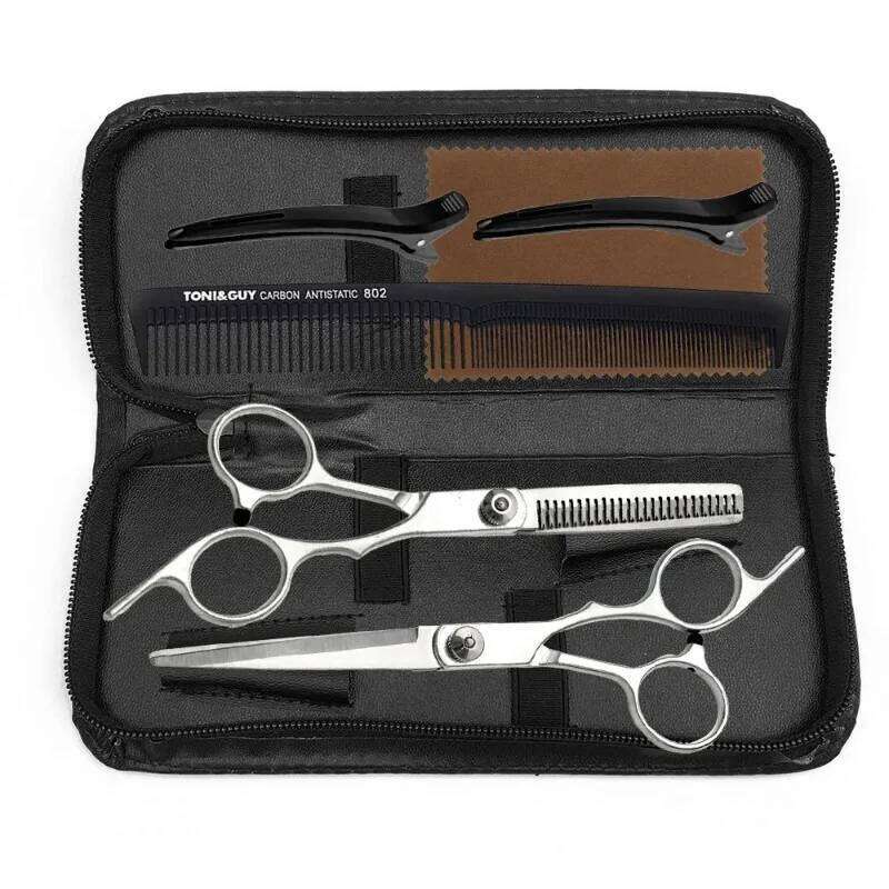 1/7pcs Professional Barber Scissors Set - Stainless Steel Salon Hairdressing Tools, Hair Cutting/Thinning Kit for Hairdressers H260303