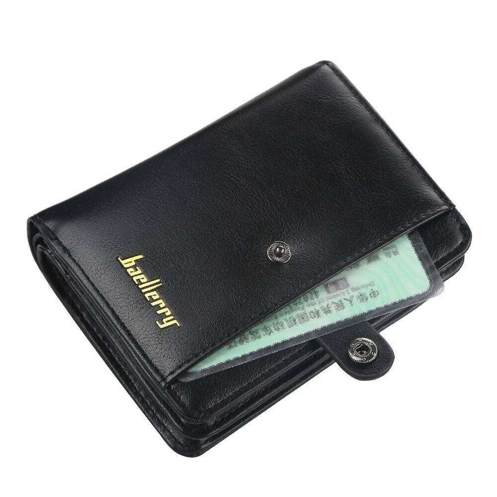 Baellerry Mens Luxury Vertical Wallet RFID Blocking Large Capacity Zip Around Card Holder Multiple Slots Leather Billfold C260304