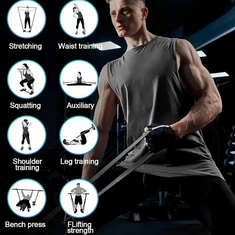 Pull Up Resistance Bands 4 Levels Heavy-Duty Exercise Bands For Muscle Training Yoga Calisthenics Fitness Workouts Unisex 260303