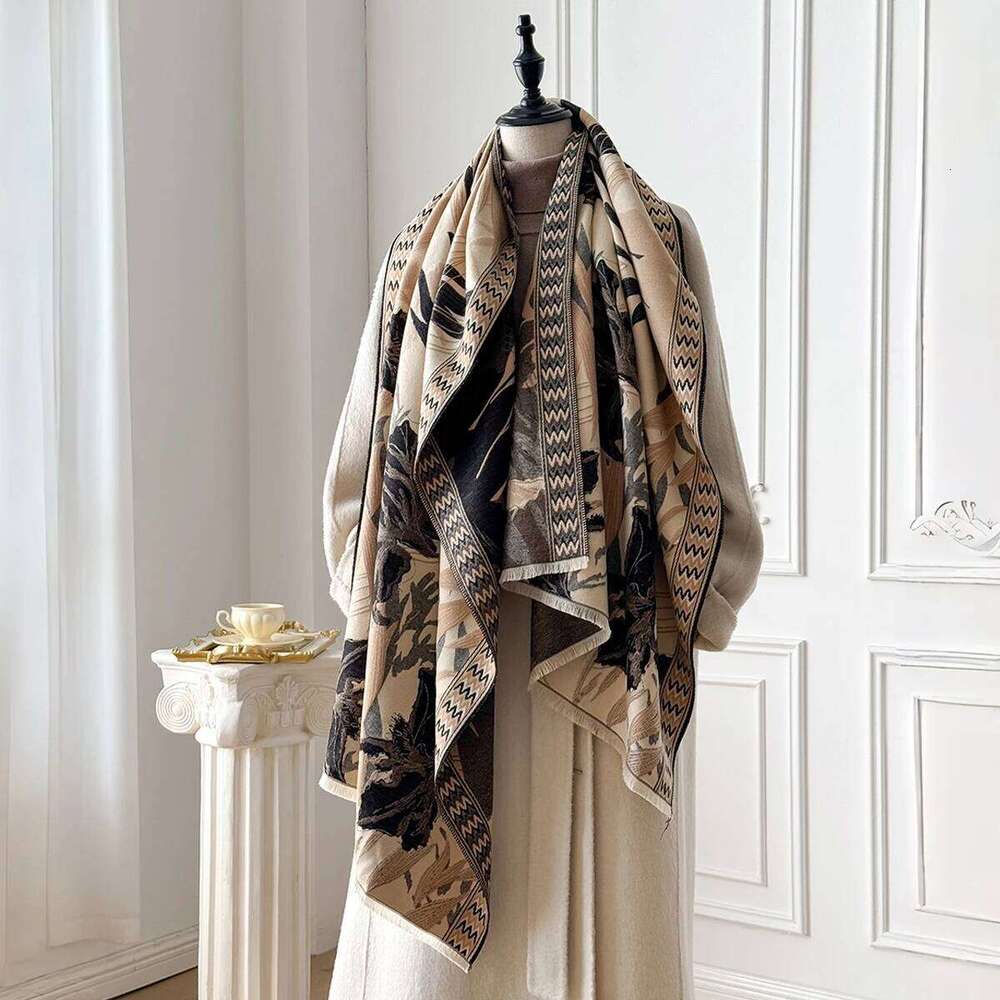 Luxury Brand Women's Cashmere Pashmina Shawl Soft Thick Warm Winter Wrap Scarf Female Bandana Style Blanket Bufanda XJ260304