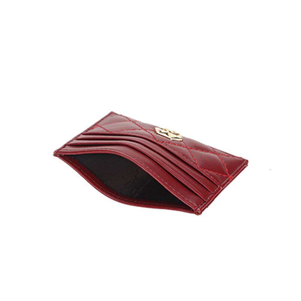 1Pcs Fashionable Simple Diamond-Patterned Holder, Compact Credit Holder Women, High-Quality Pu Leather C260304