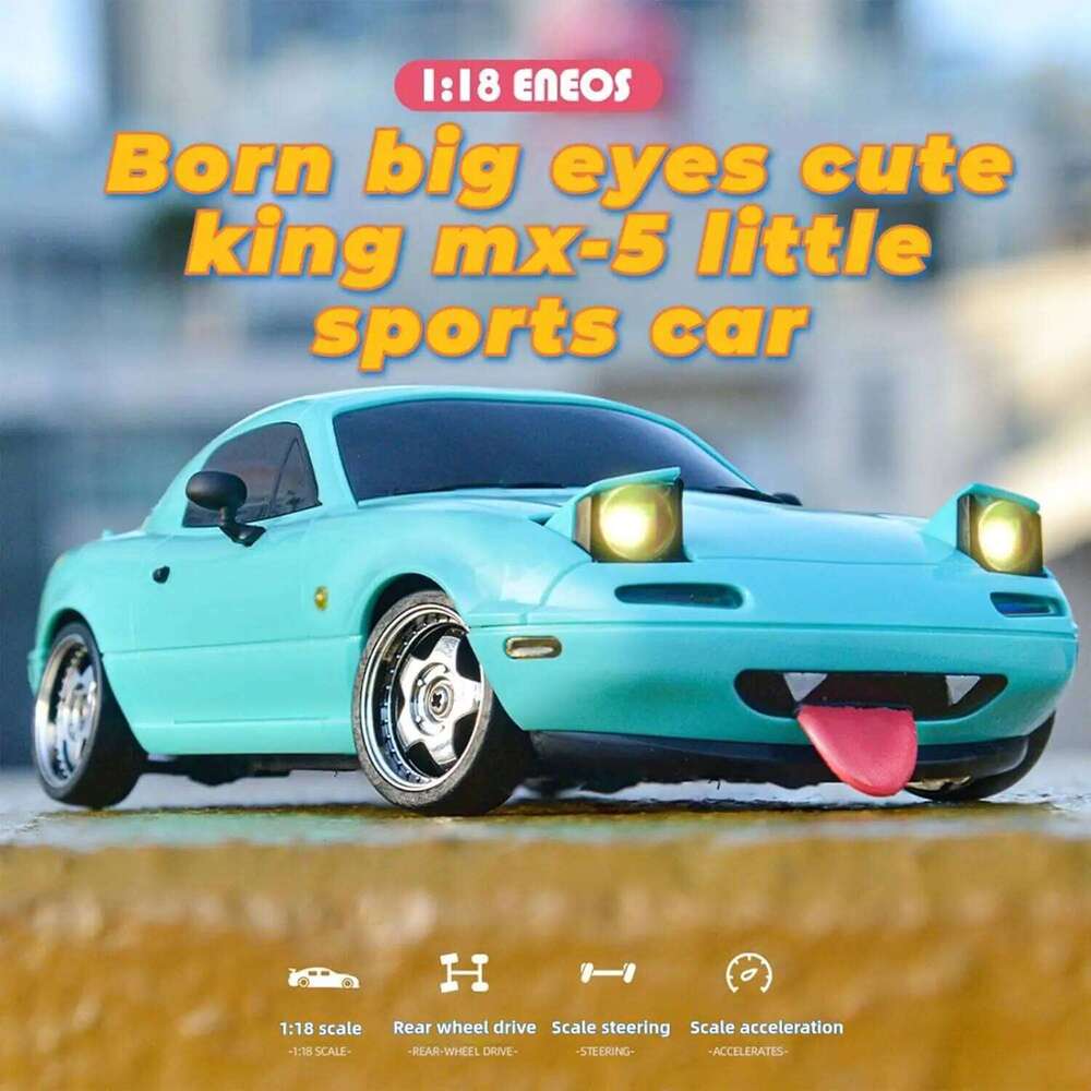 LDRC 1/18 Drift Car LD1804 Mazda MX5 2.4GHz with ESP Gyro LED Lights Full Scale RC Racing Cars For Kids Toy Gift Z260303