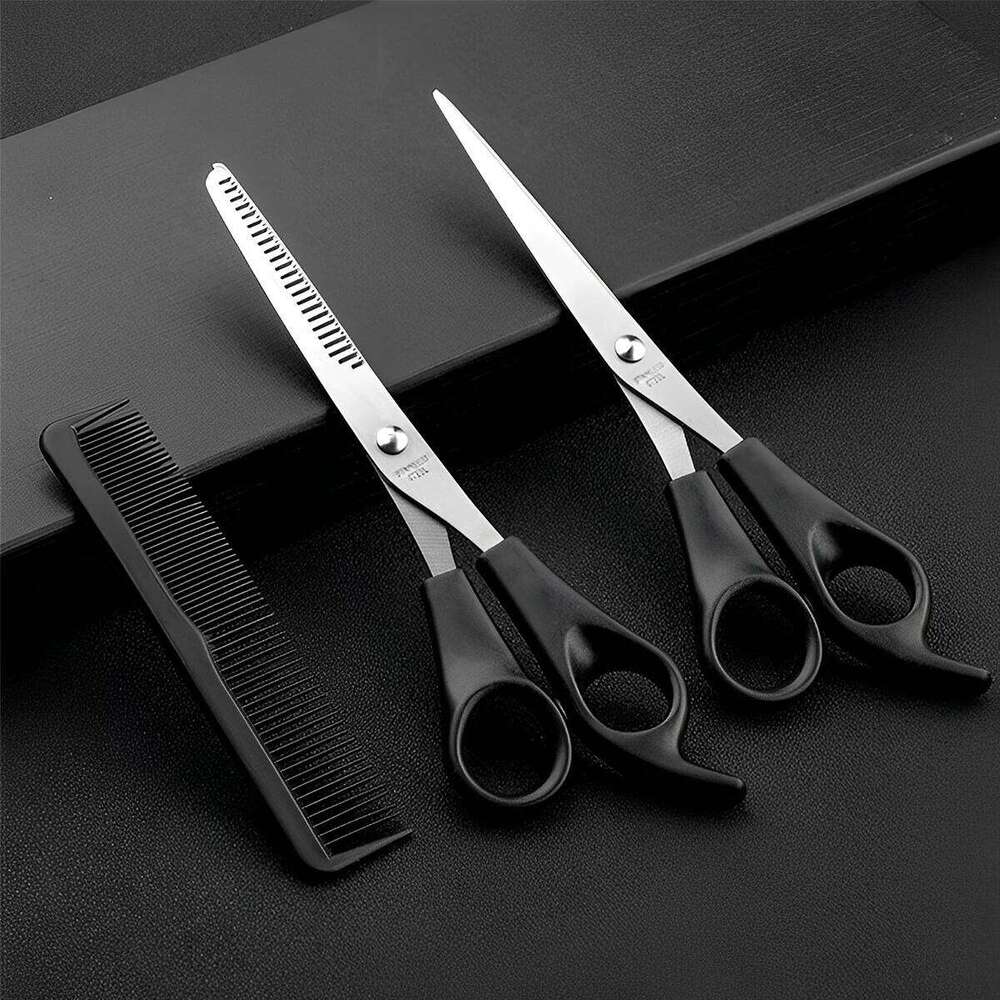 Hair Cutting Scissors Set Stainless Steel Thinning with Flat Comb Home Barber Salon Haircut Scissor Styling Tool H260303