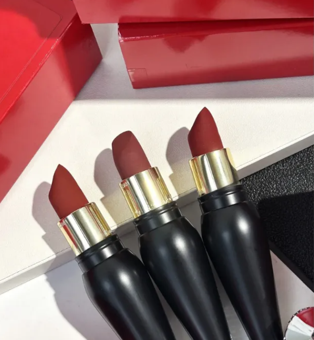 Black Tube Scepter Lipstick Velvet Matte 3.8g Rouge Lip Colour Matte Lipstick Long Lasting Lip Stain Tint Cosmetic Makeup Maquillage