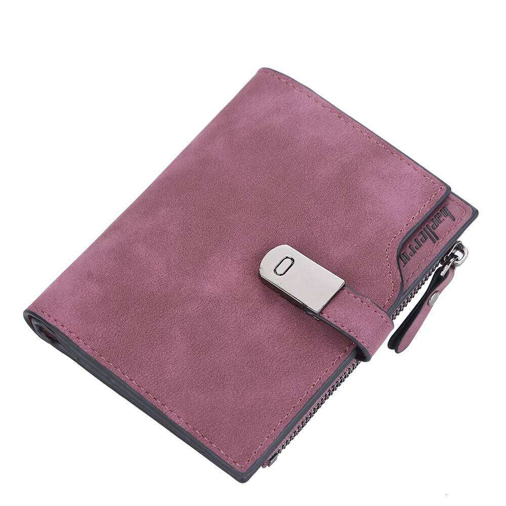 New Fashion Women Wallets Short Magnetic Buckle Top Quality Card Holder Female Purse Zipper For Small Wallet for Girl C260304