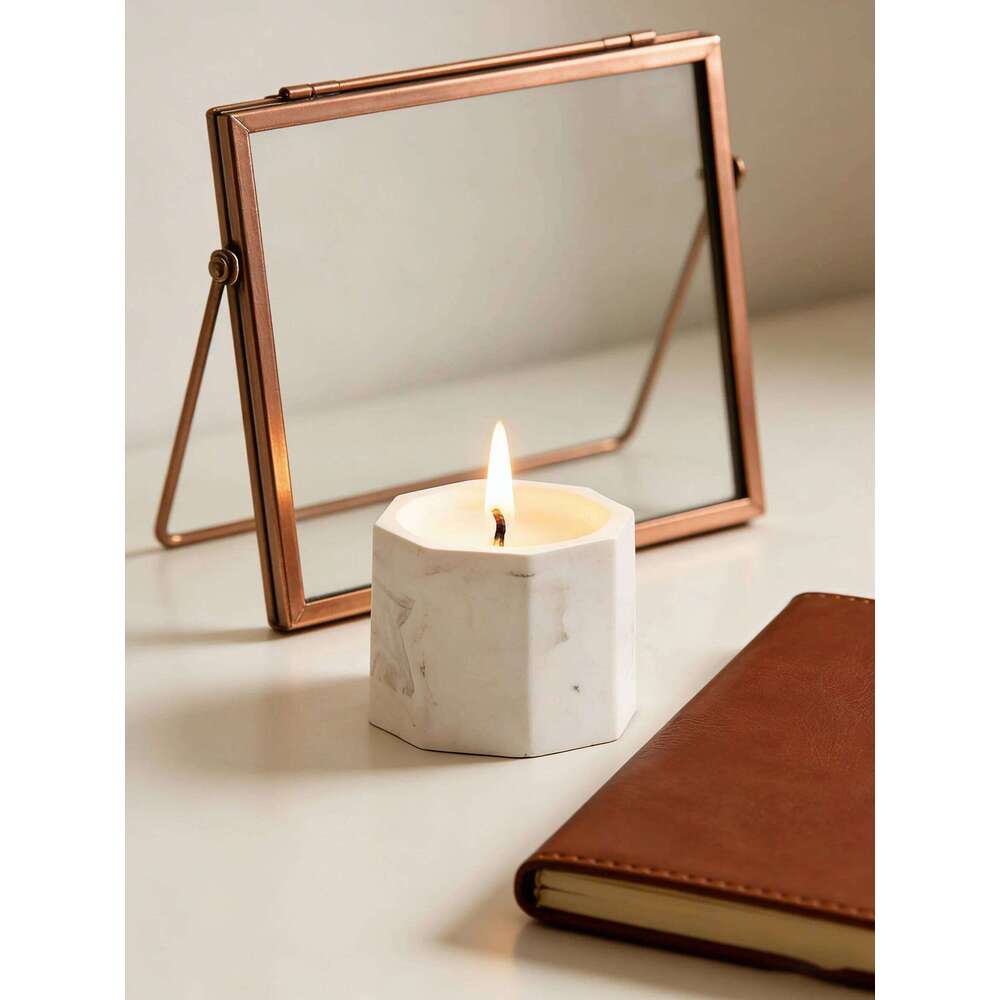 Marble Scented Jar Candle - Smokeless Aromatherapy Home Decor Gift W260304