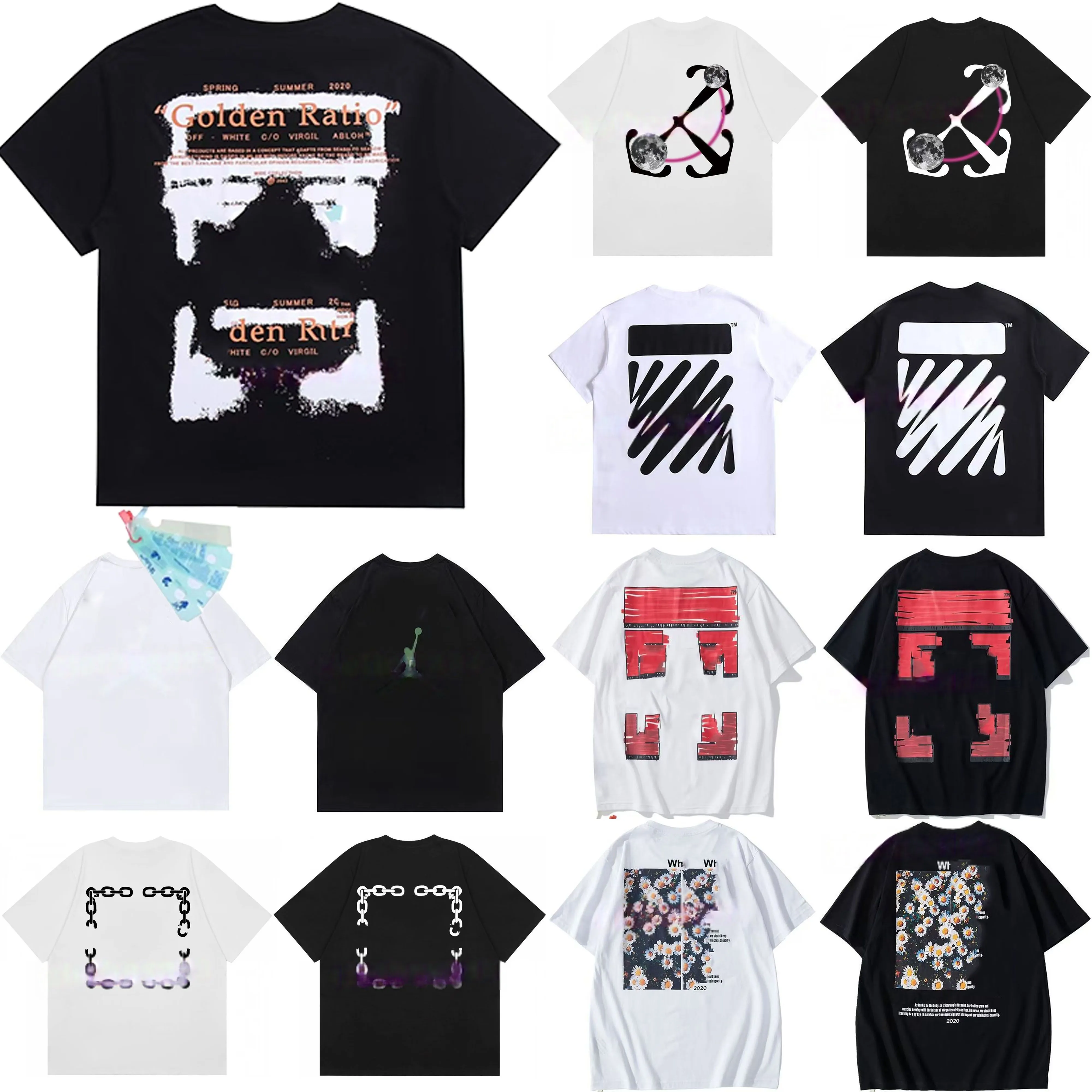 designer shirt mens designer clothes White Tshirt Mens Womens Shirt High-quality Version Clothing Loose Tees Tops Casual Street Graffiti Short Sleeve