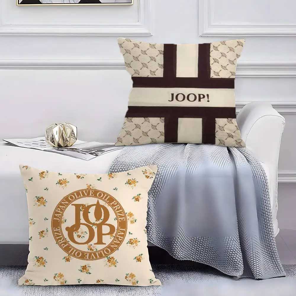 Joop Luxury Short Plush Cushion Cover Invisible Zipper Anti-dustmite Sofa Pillow CaseT260304