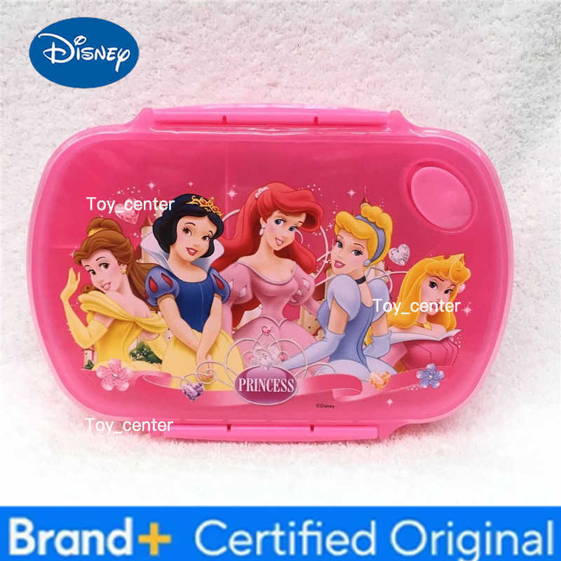 Snow Princess Lunch Box Anime Princess Cartoon Pink Lunch Box Portable Leak-proof Food Container Student Plastic Tableware H260304