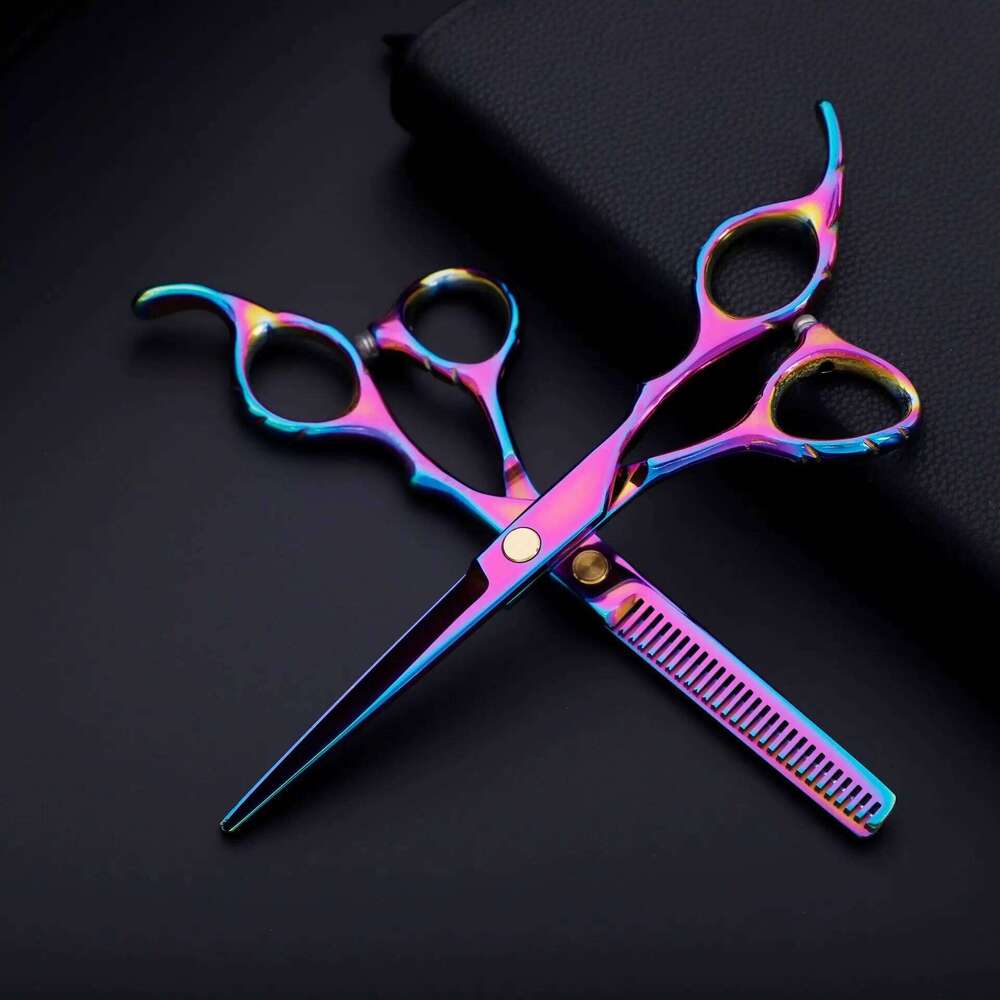 Stainless Steel 6.5 Professional Hairdressing Thinning Barber Scissor Set Hair Cutting Scissors H260303