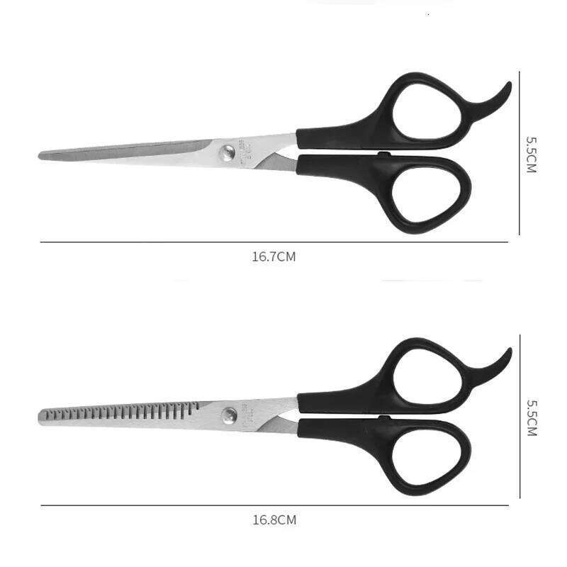 2pcs Stainless Steel Hair Clippers Set Cutting and Thinning Scissors Barber Accessories Salon Hairdressing Shears Wholesale H260303